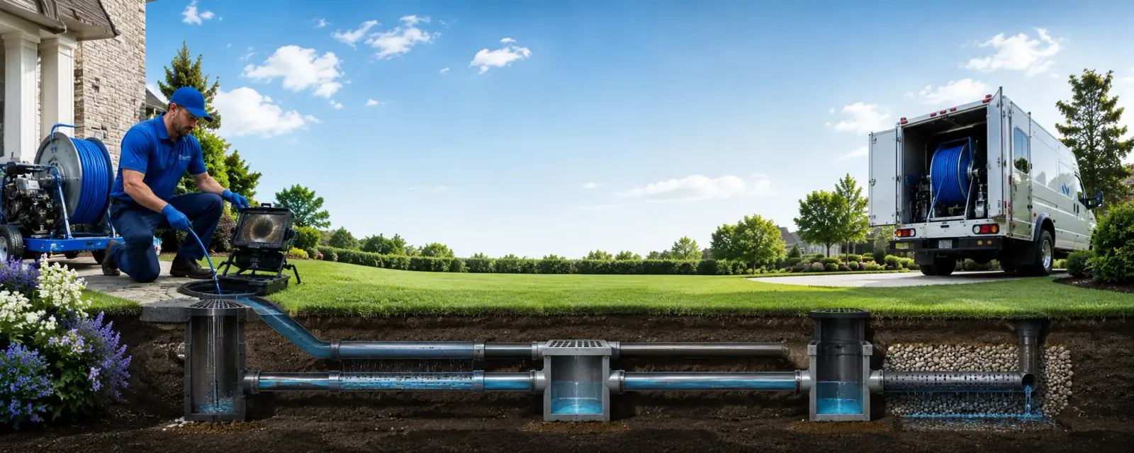 Outdoor drain cleaning information for Fairbank, IA
